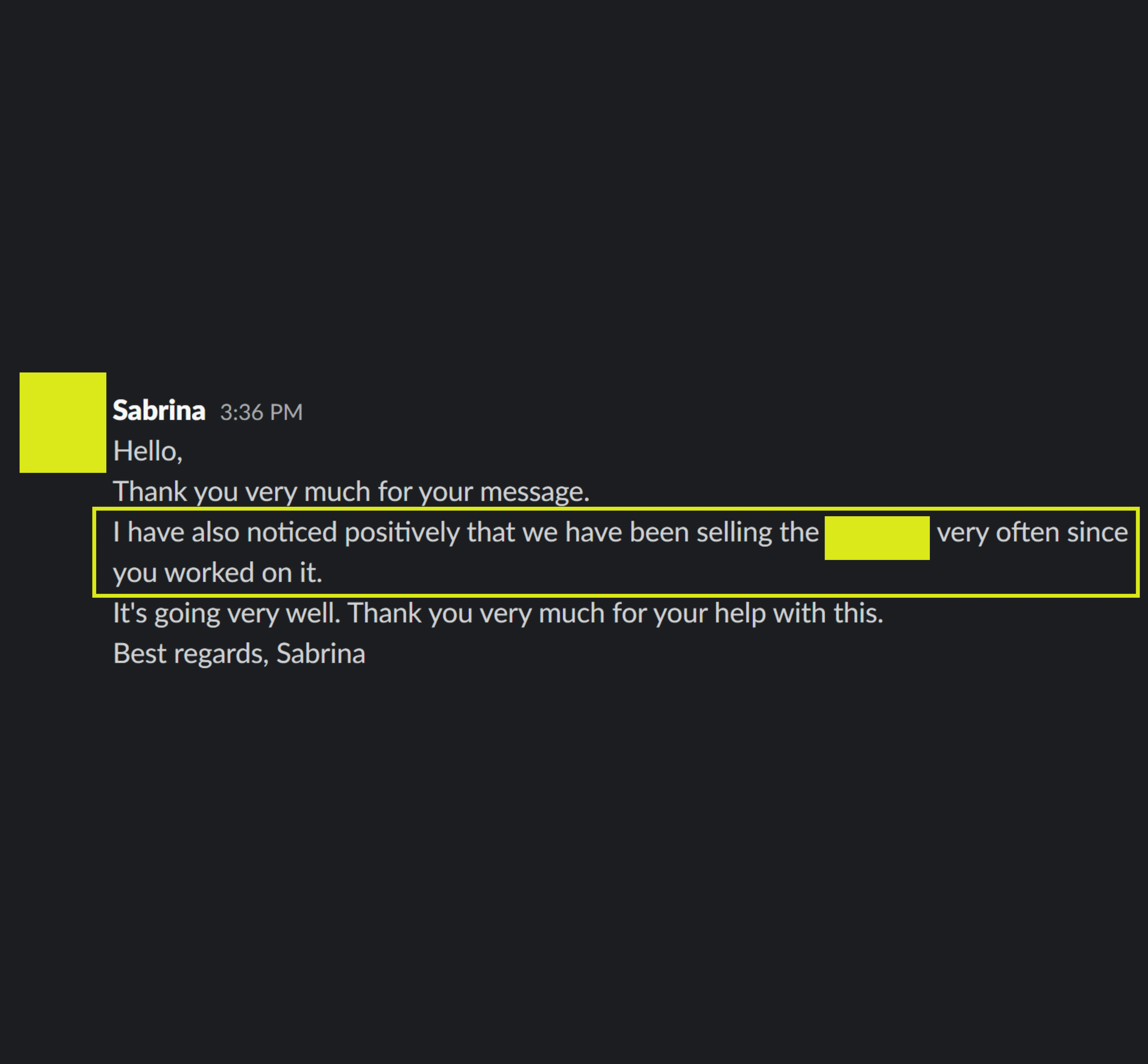 Client testimonial 3